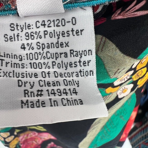 Johnny Was Cardigan Womens S Kimono Embroidered‎ Floral Boho Reversible Hippie - Picture 10 of 11